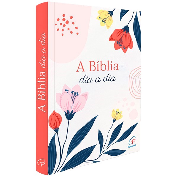 Bíblia dia a dia 2025 - capa cristal - flores